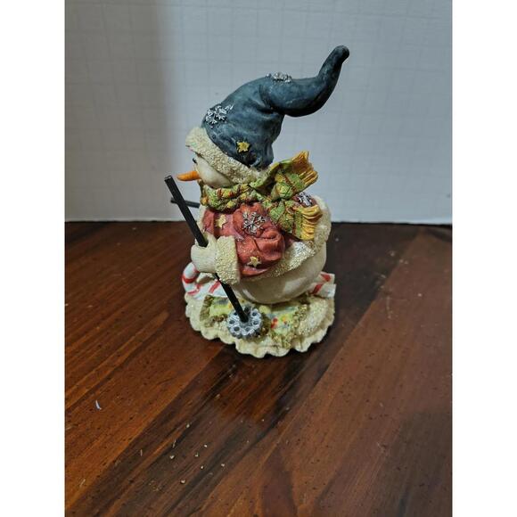 Skiing Snowman Figure Don Mechanic Winter Holidays Decor Vintage 2002 - Picture 5 of 9